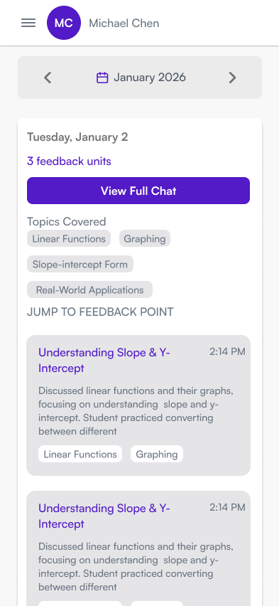 Redesigned mobile session replay view adapted for phone screens